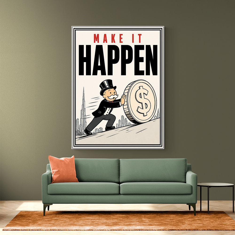 Make It Happen – Wealth & Action Wall Art