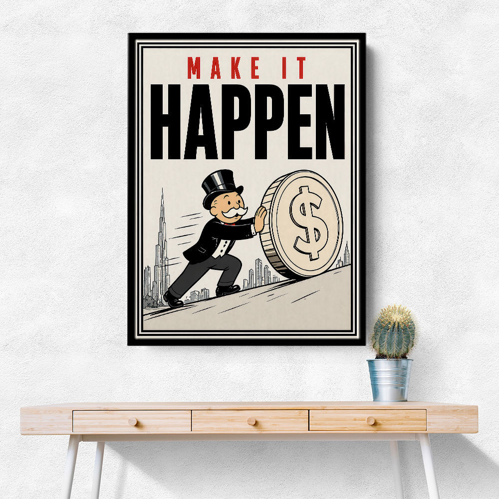 Make It Happen – Wealth & Action Wall Art