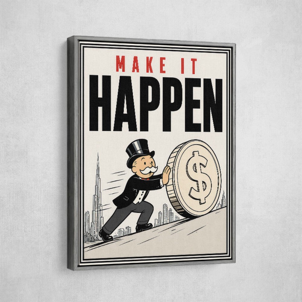 Make It Happen – Wealth & Action Wall Art