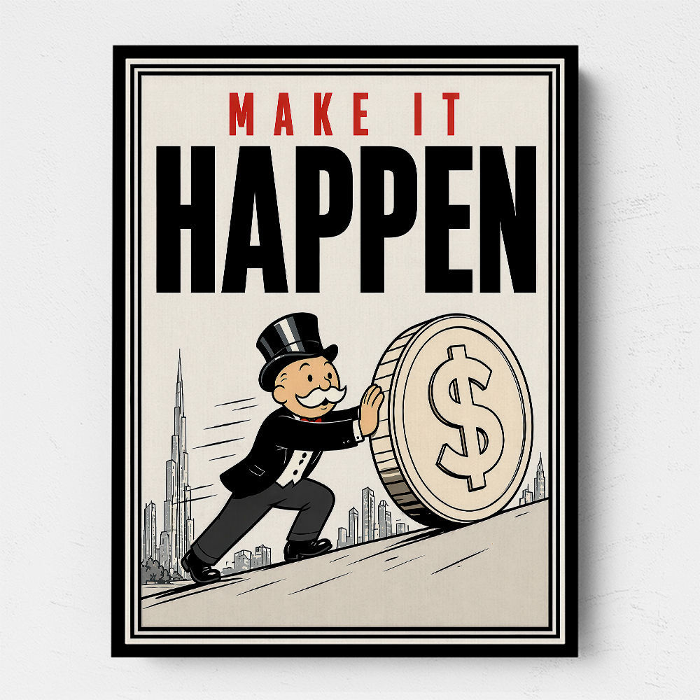 Make It Happen – Wealth & Action Wall Art