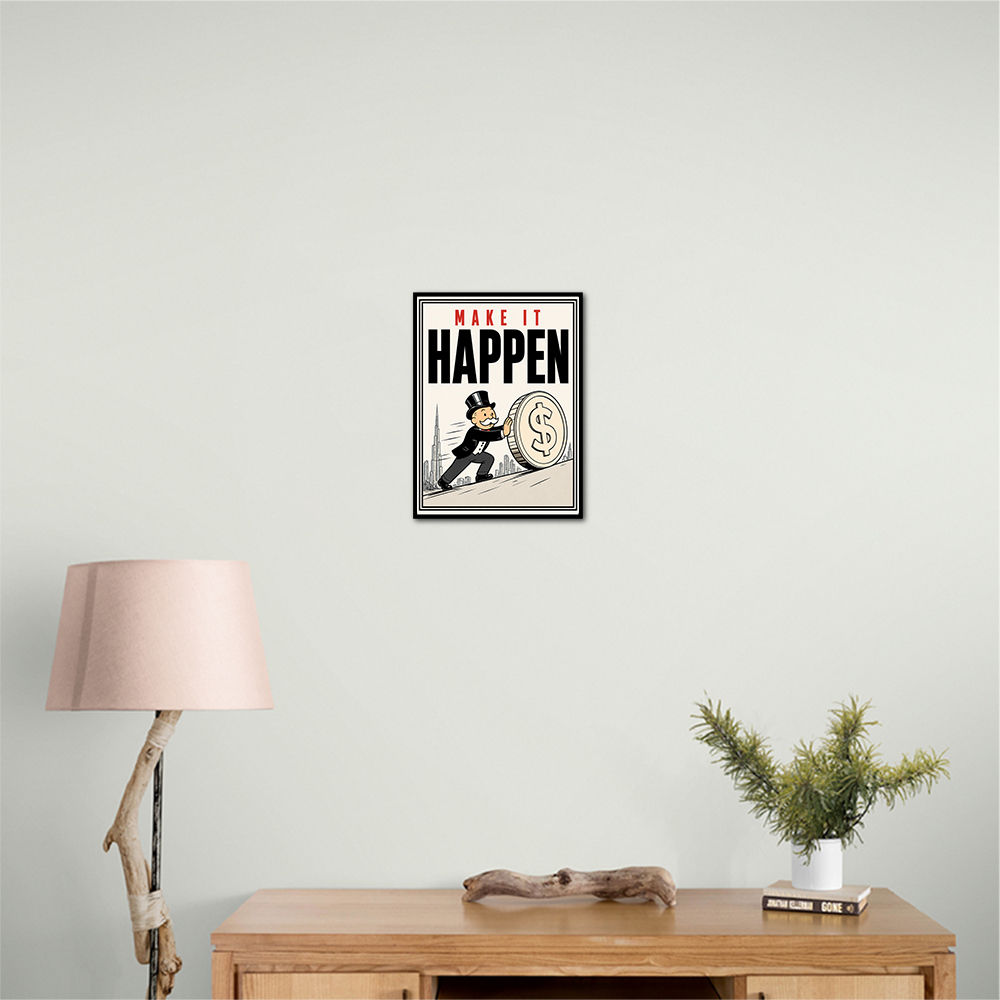 Make It Happen – Wealth & Action Wall Art