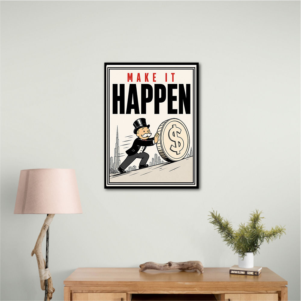 Make It Happen – Wealth & Action Wall Art