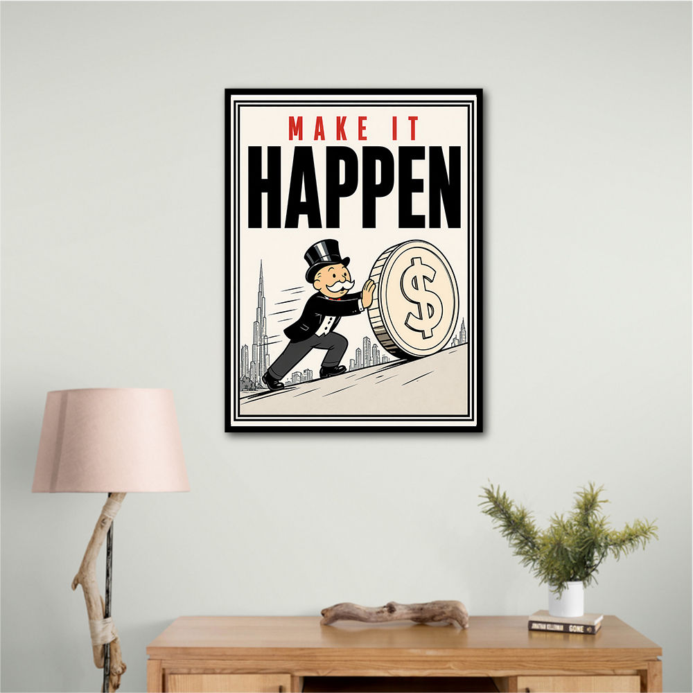 Make It Happen – Wealth & Action Wall Art