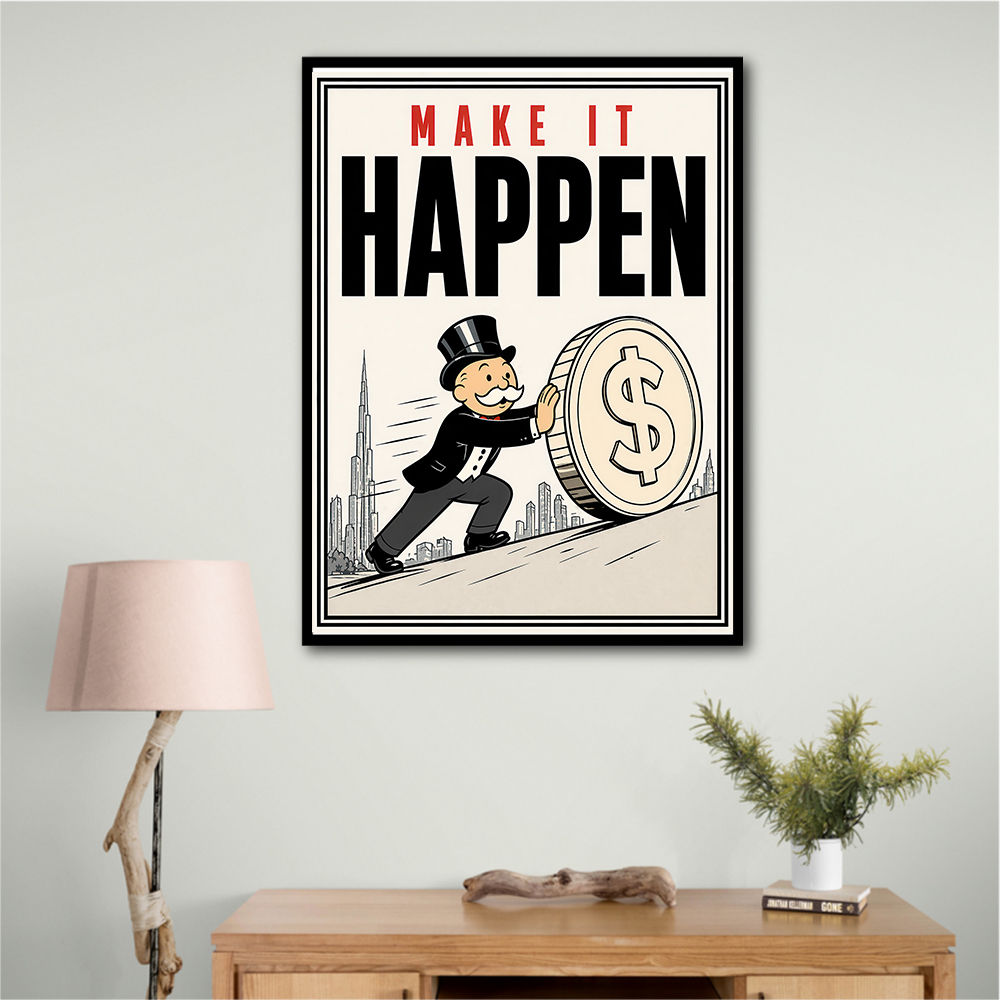 Make It Happen – Wealth & Action Wall Art