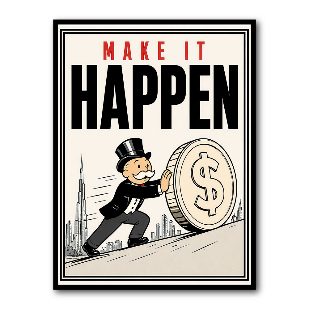 Make It Happen – Wealth & Action Wall Art