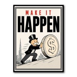 Make It Happen – Wealth & Action Wall Art