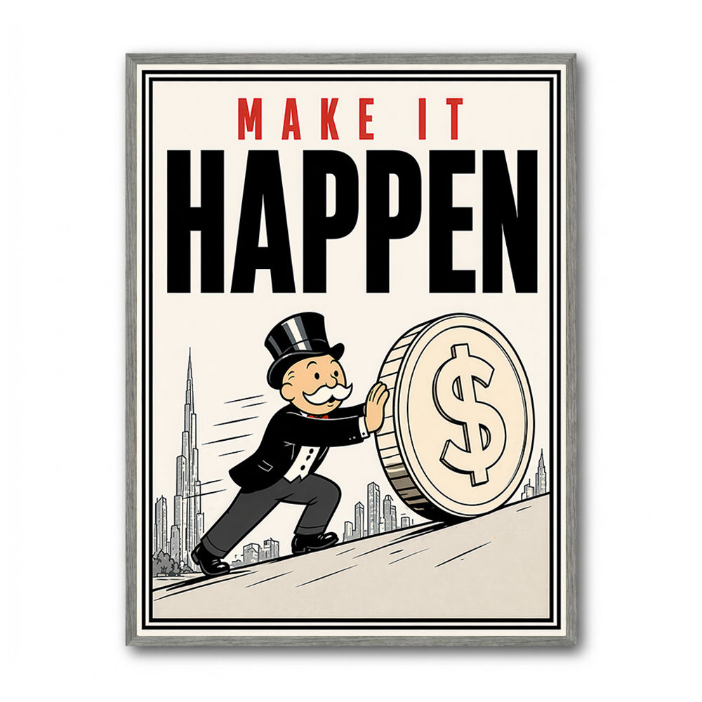 Make It Happen – Wealth & Action Wall Art