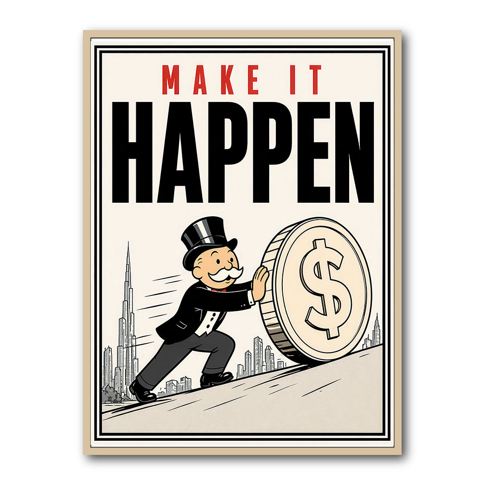 Make It Happen – Wealth & Action Wall Art