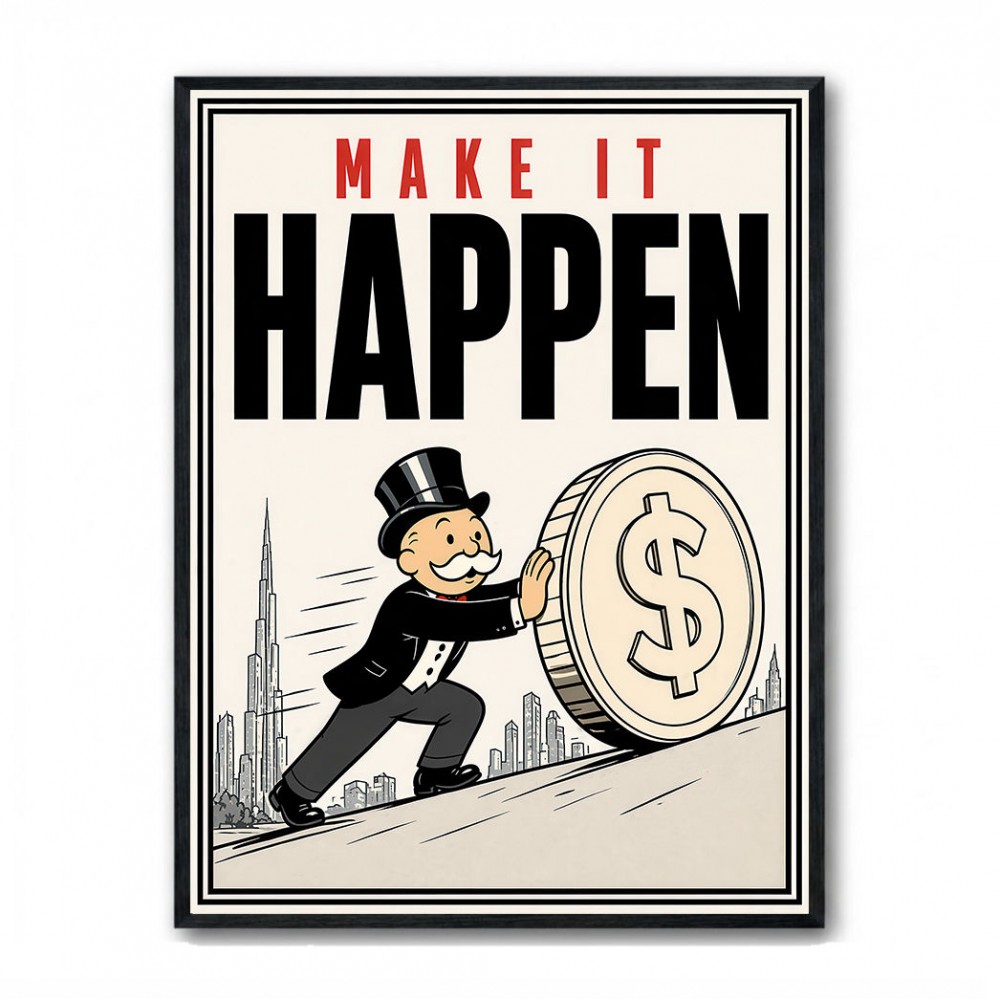 Make It Happen – Wealth & Action Wall Art