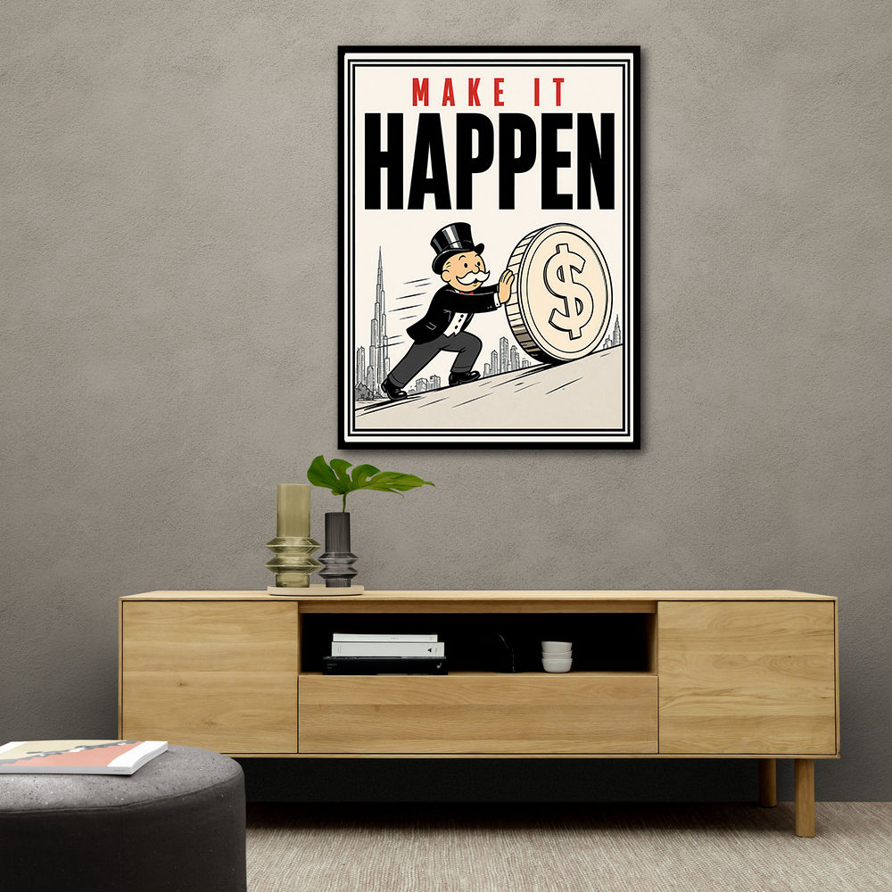 Make It Happen – Wealth & Action Wall Art