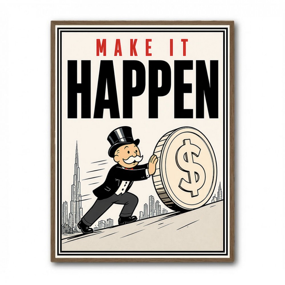 Make It Happen – Wealth & Action Wall Art