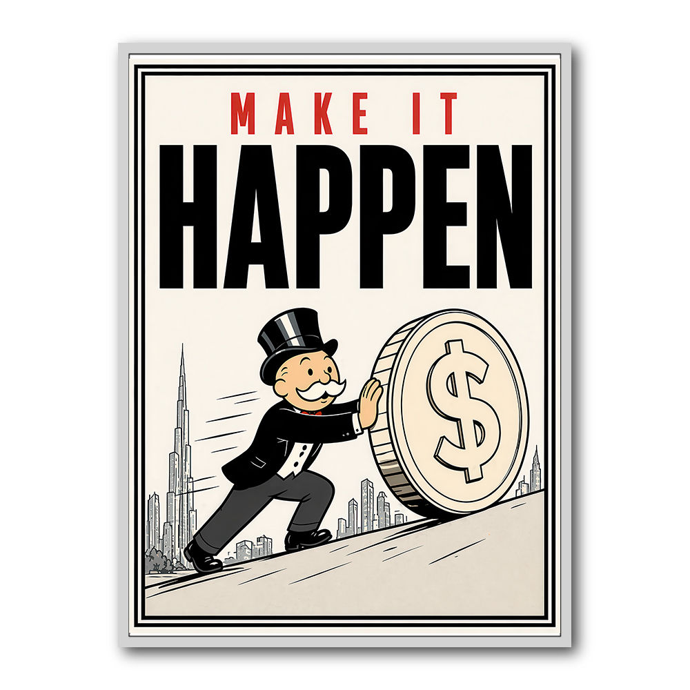 Make It Happen – Wealth & Action Wall Art