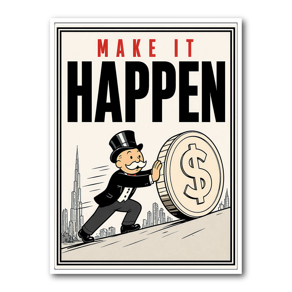 Make It Happen – Wealth & Action Wall Art
