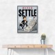 Never Settle – Success Ladder Motivational Art
