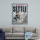 Never Settle – Success Ladder Motivational Art