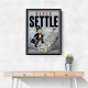 Never Settle – Success Ladder Motivational Art