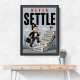 Never Settle – Success Ladder Motivational Art