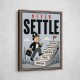 Never Settle – Success Ladder Motivational Art