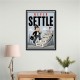 Never Settle – Success Ladder Motivational Art