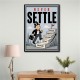 Never Settle – Success Ladder Motivational Art