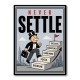 Never Settle – Success Ladder Motivational Art