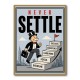 Never Settle – Success Ladder Motivational Art