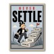 Never Settle – Success Ladder Motivational Art