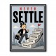 Never Settle – Success Ladder Motivational Art