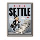 Never Settle – Success Ladder Motivational Art