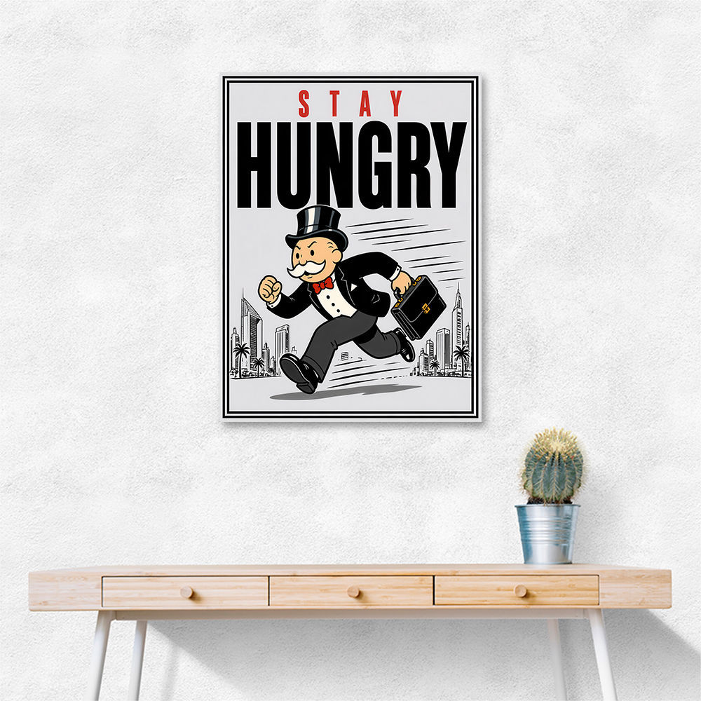 Stay Hungry – Hustle & Drive Motivational Art