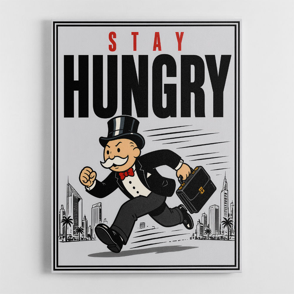 Stay Hungry – Hustle & Drive Motivational Art