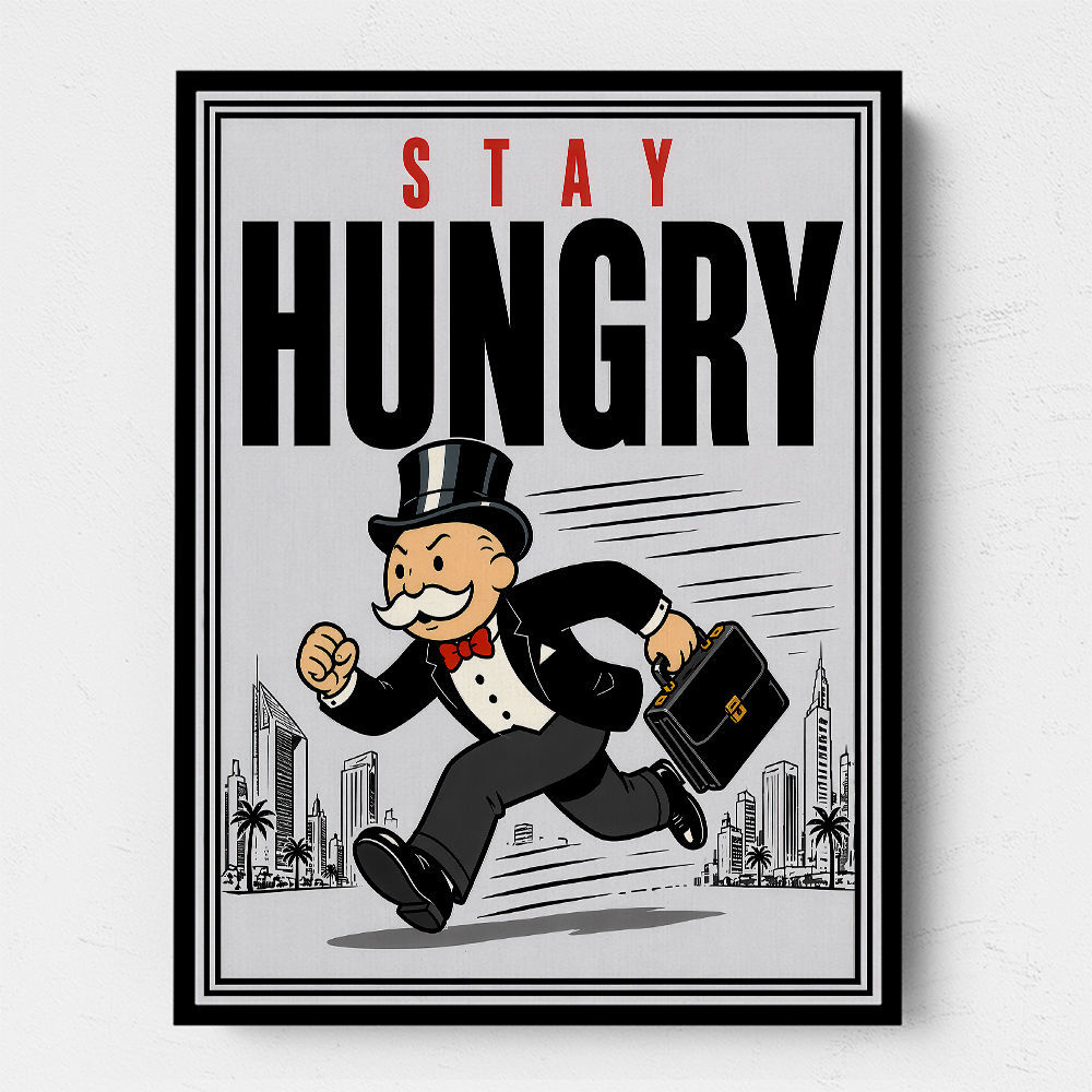 Stay Hungry – Hustle & Drive Motivational Art