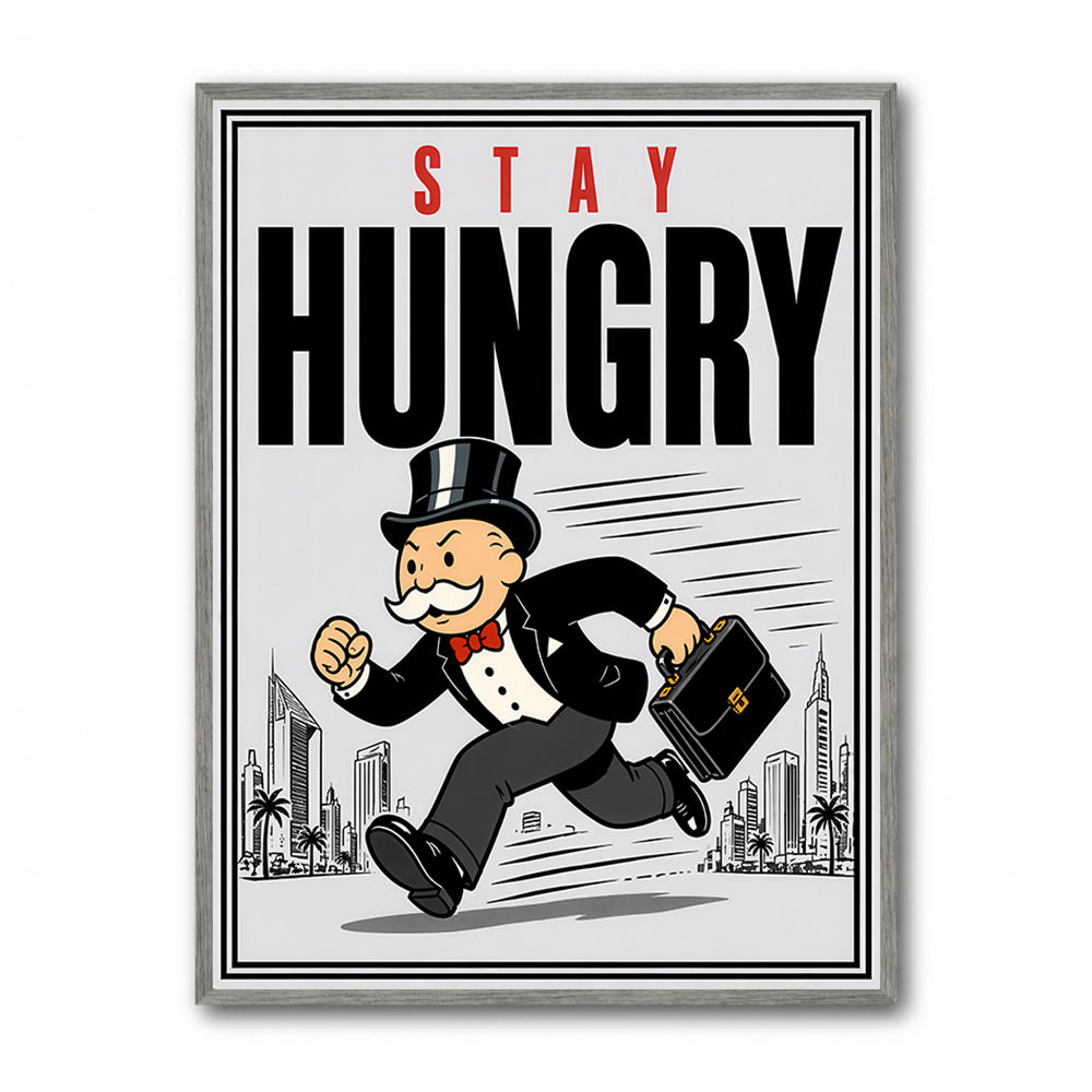 Stay Hungry – Hustle & Drive Motivational Art