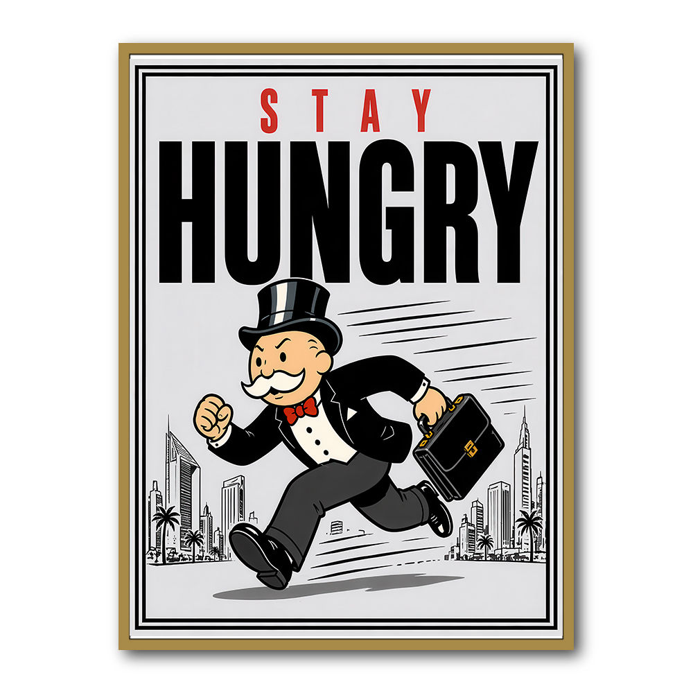 Stay Hungry – Hustle & Drive Motivational Art