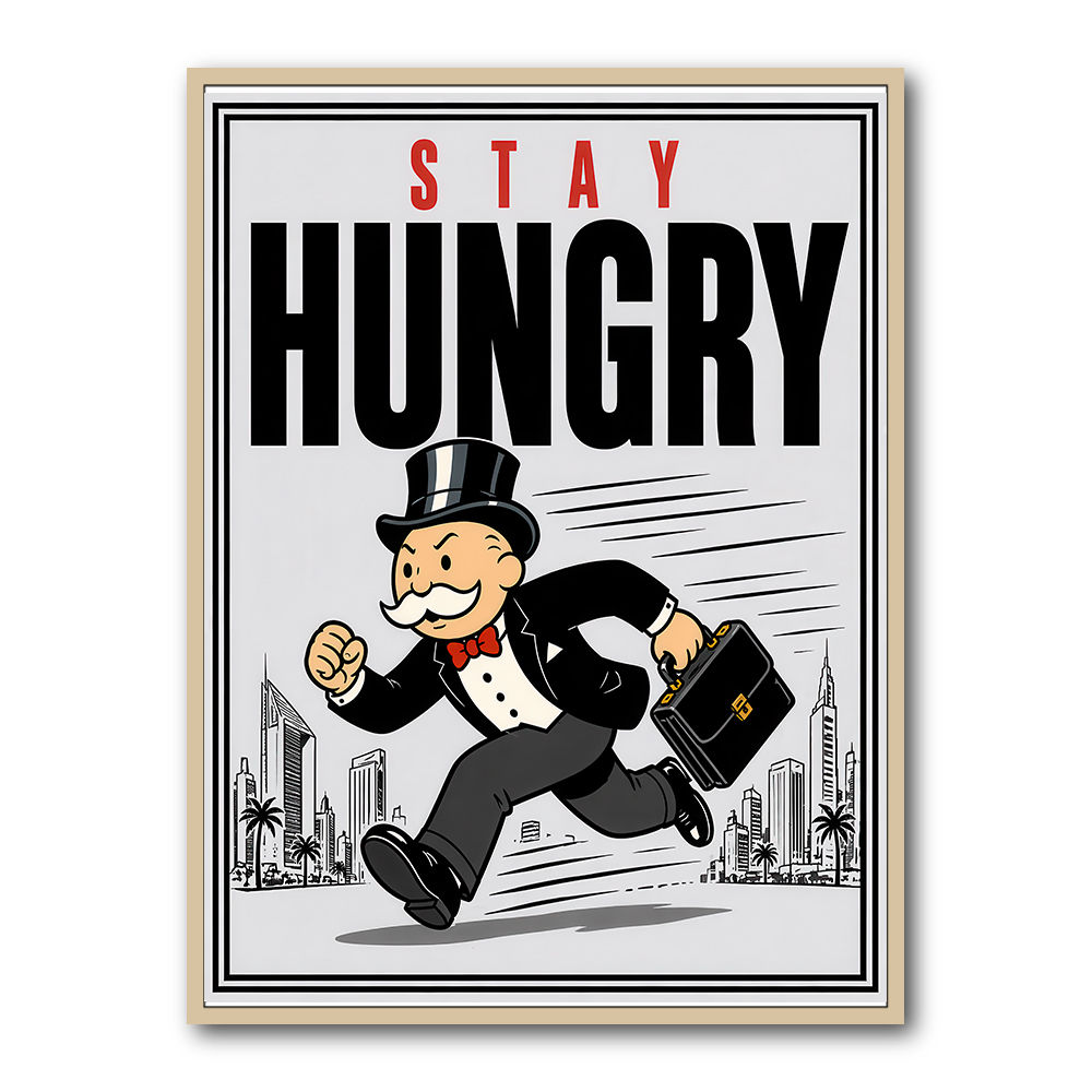 Stay Hungry – Hustle & Drive Motivational Art