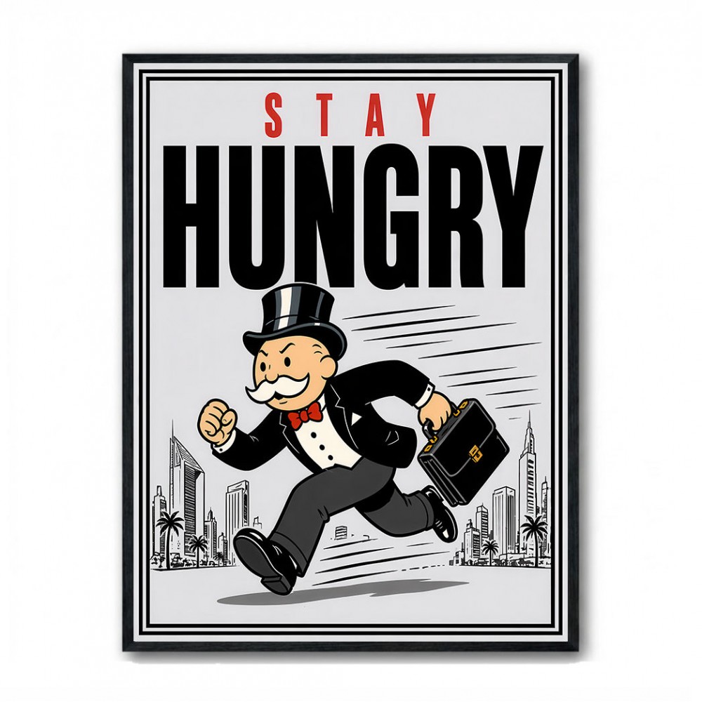 Stay Hungry – Hustle & Drive Motivational Art