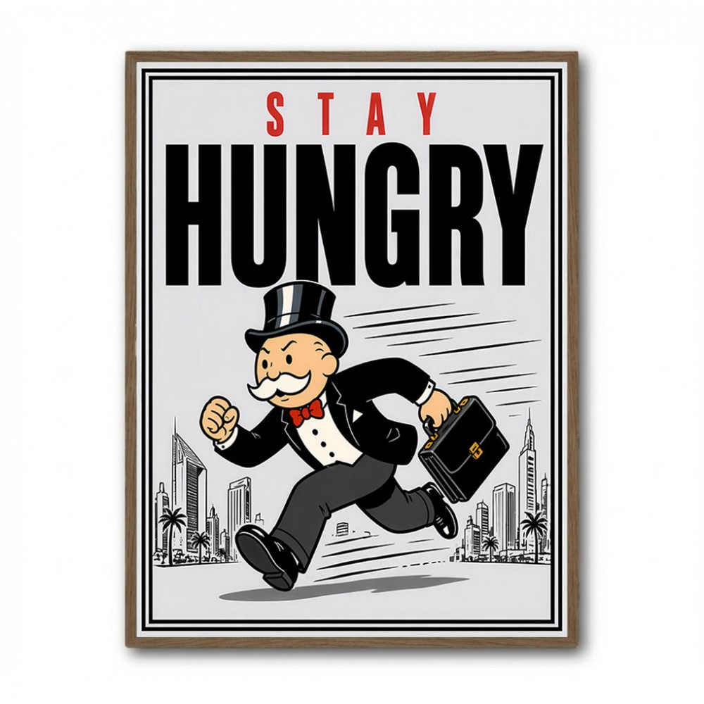 Stay Hungry – Hustle & Drive Motivational Art