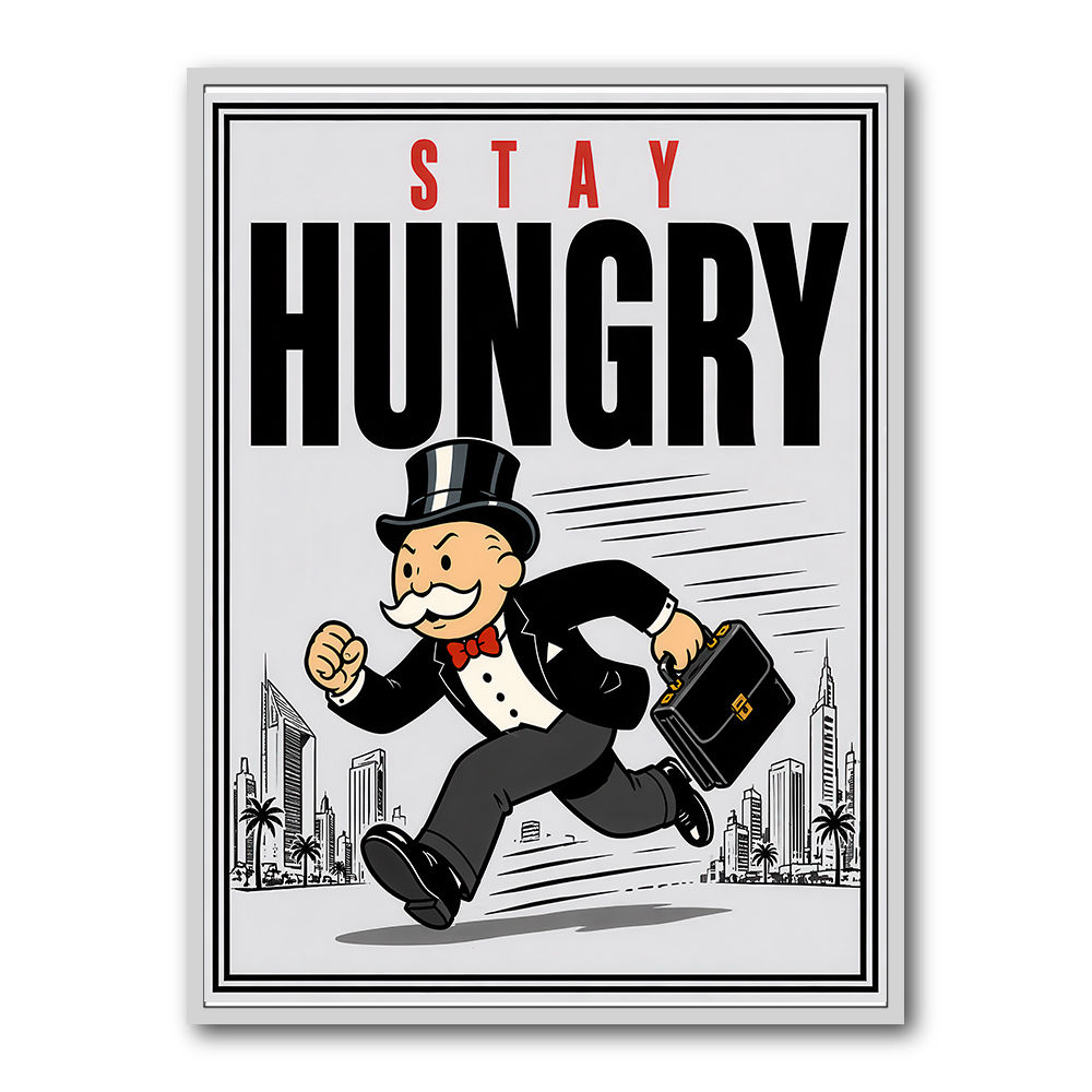 Stay Hungry – Hustle & Drive Motivational Art