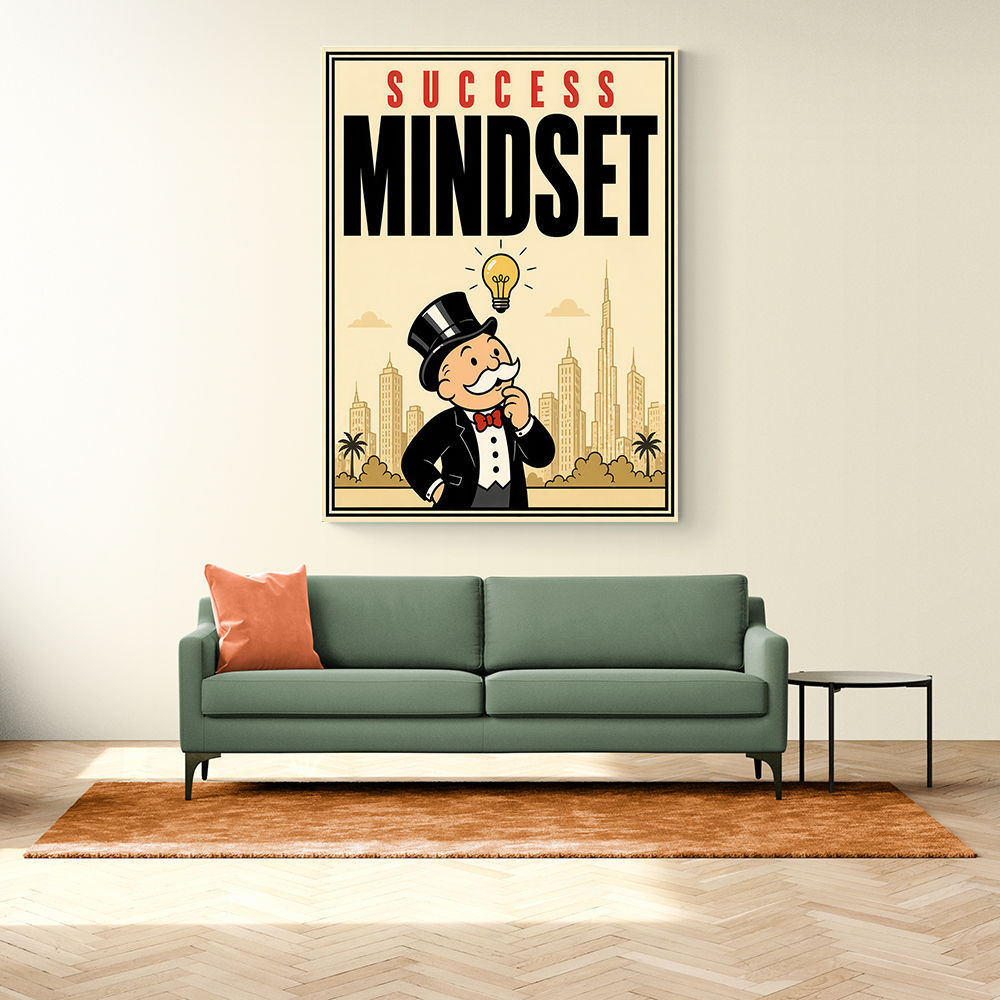 Success Mindset – Idea & Growth Motivational Wall Art