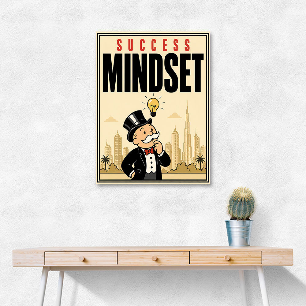 Success Mindset – Idea & Growth Motivational Wall Art