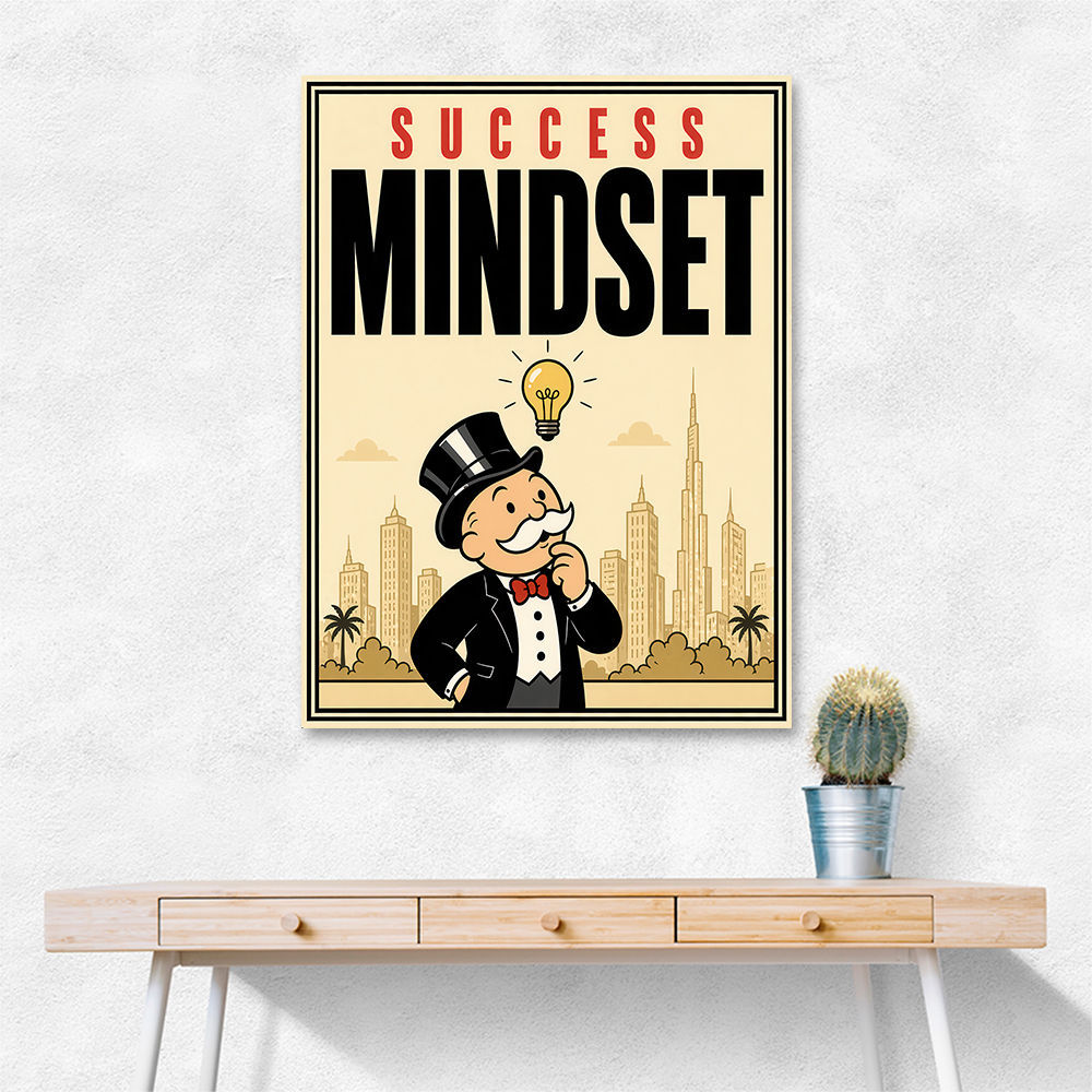 Success Mindset – Idea & Growth Motivational Wall Art