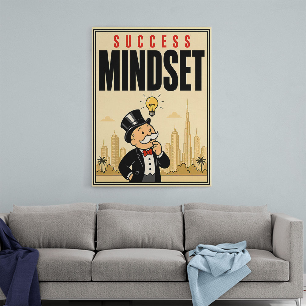 Success Mindset – Idea & Growth Motivational Wall Art
