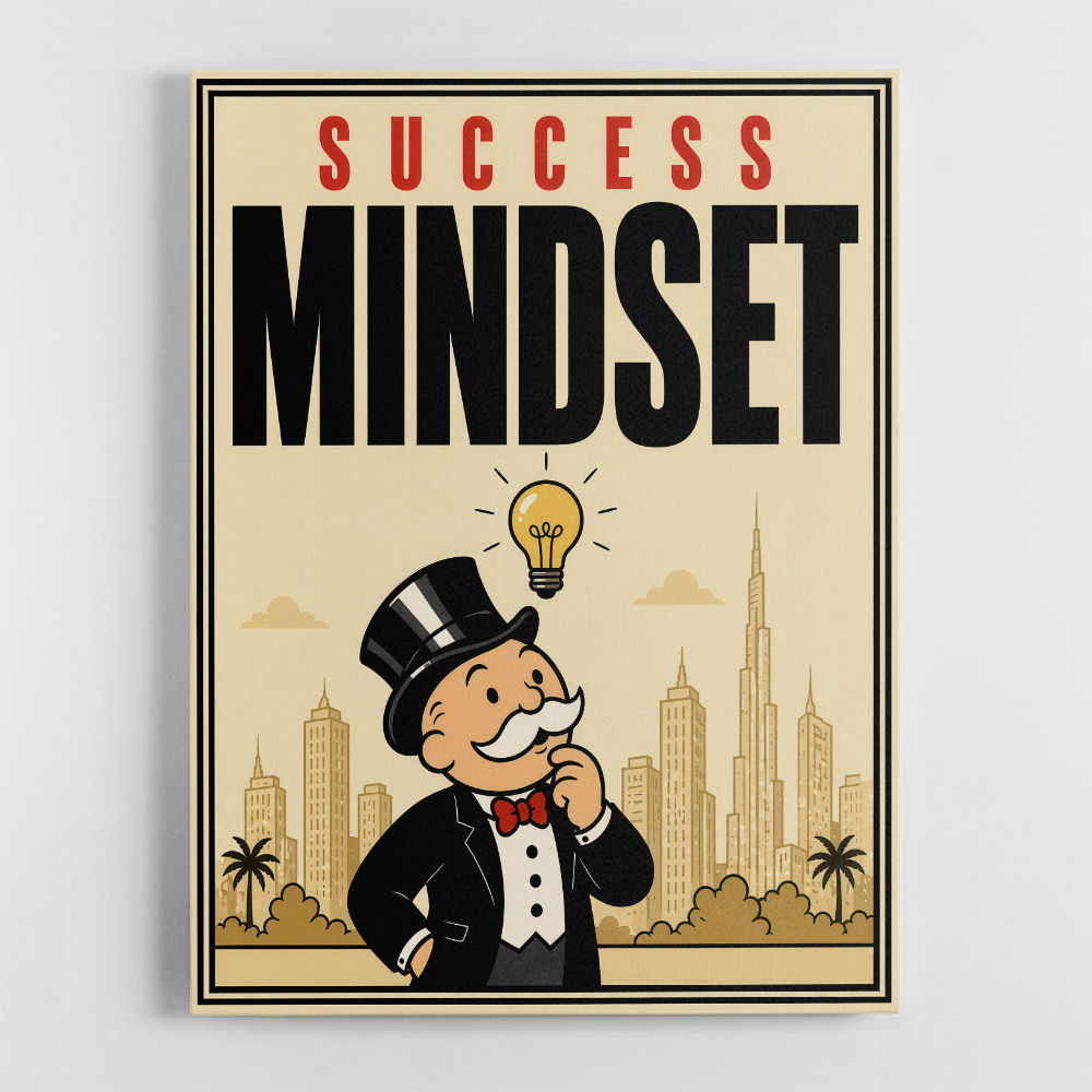 Success Mindset – Idea & Growth Motivational Wall Art