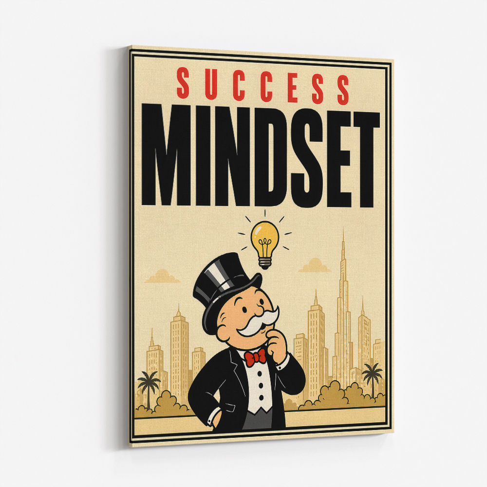 Success Mindset – Idea & Growth Motivational Wall Art