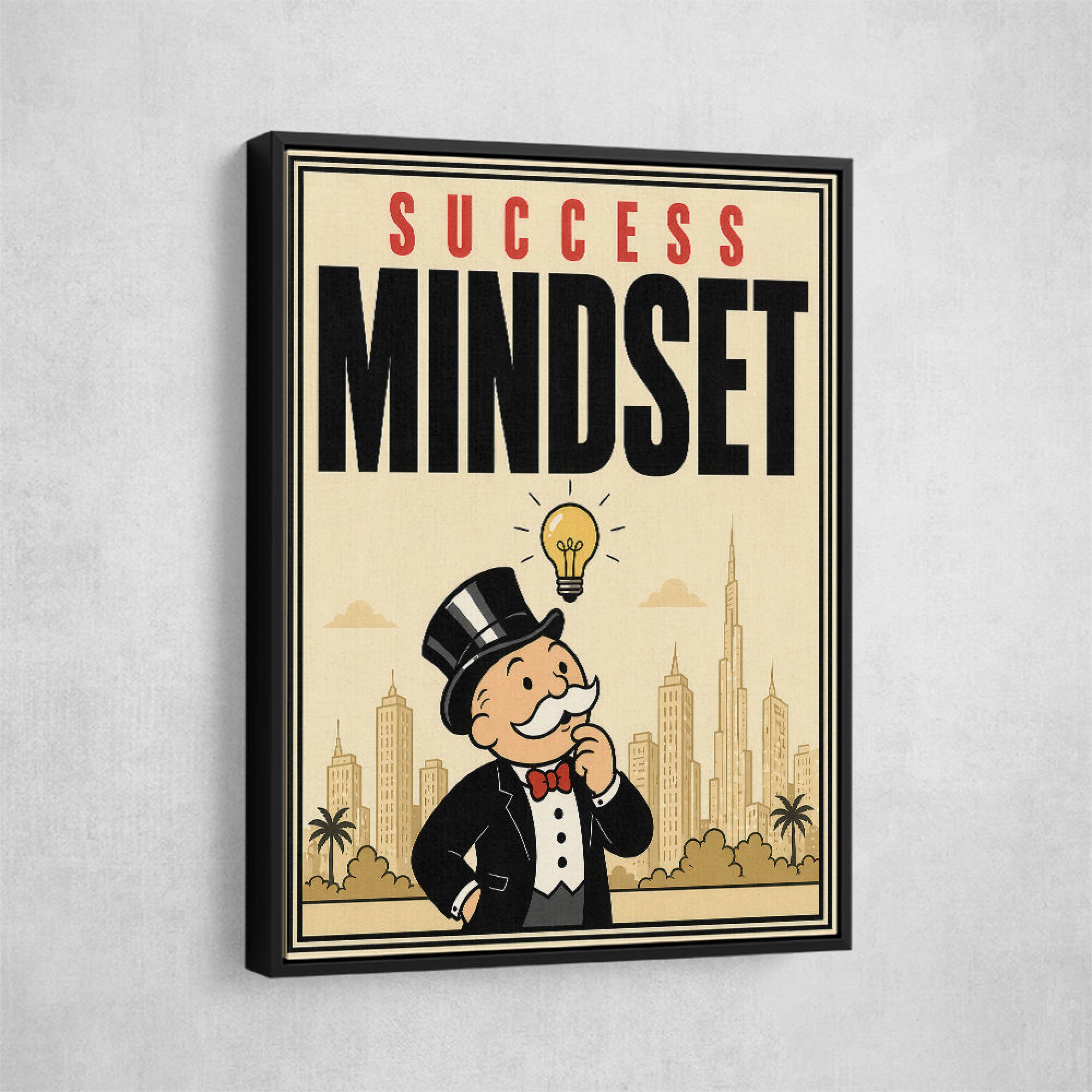 Success Mindset Wall Art Dubai | Idea Growth Motivational Print UAE