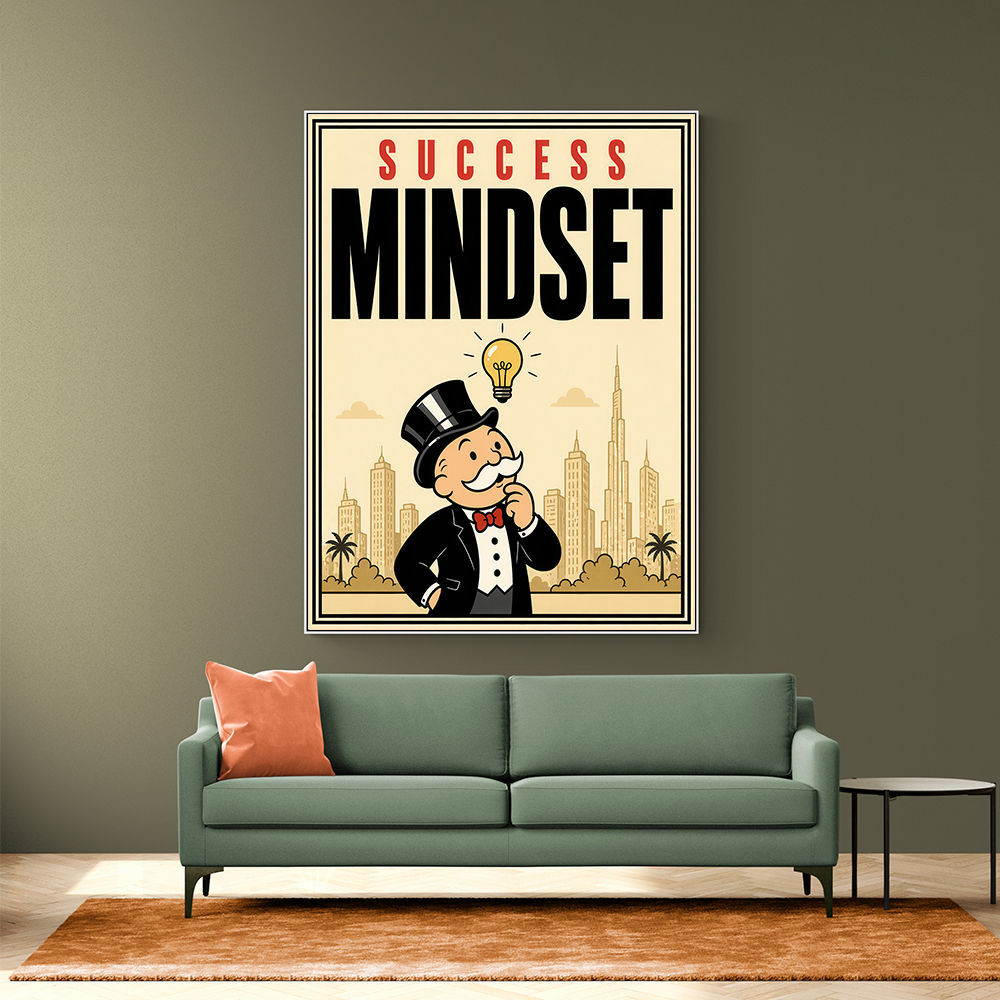 Success Mindset – Idea & Growth Motivational Wall Art