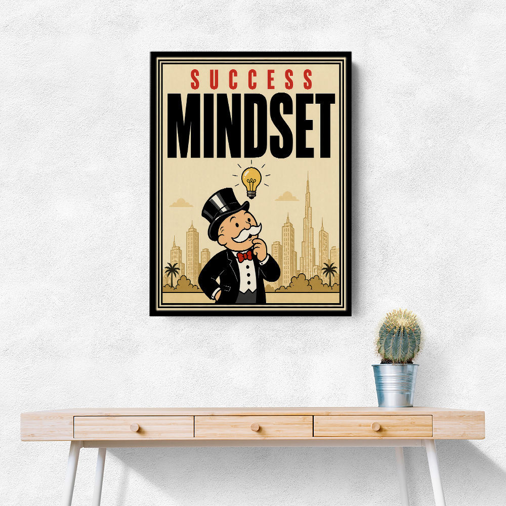 Success Mindset – Idea & Growth Motivational Wall Art