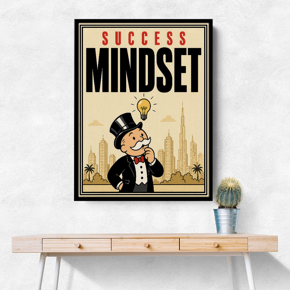 Success Mindset – Idea & Growth Motivational Wall Art