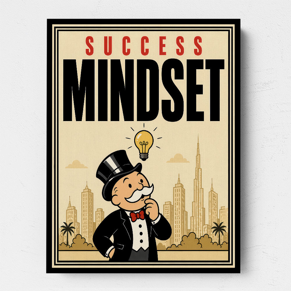 Success Mindset – Idea & Growth Motivational Wall Art