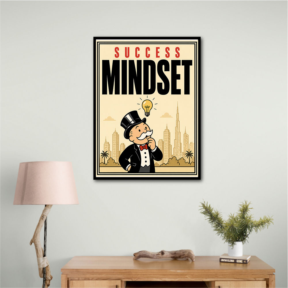 Success Mindset – Idea & Growth Motivational Wall Art